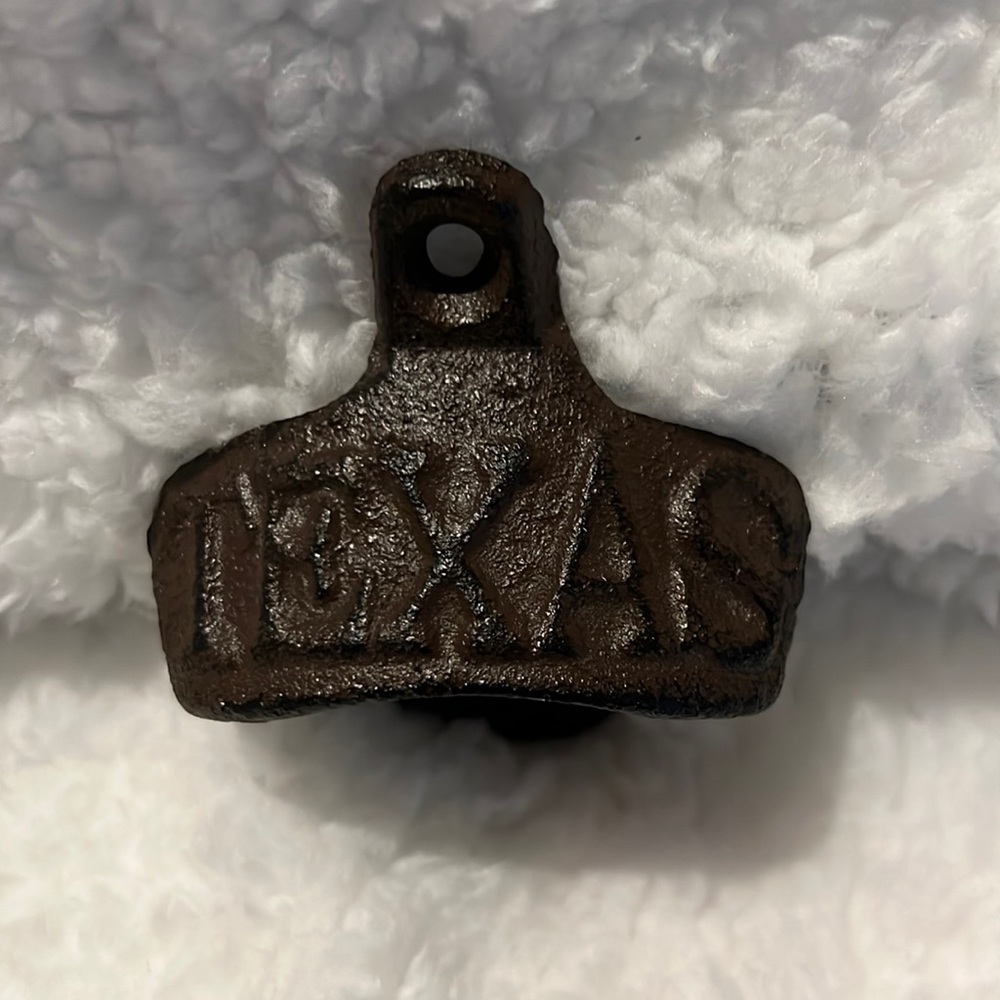Texas Metal Bottle Cap Opener.